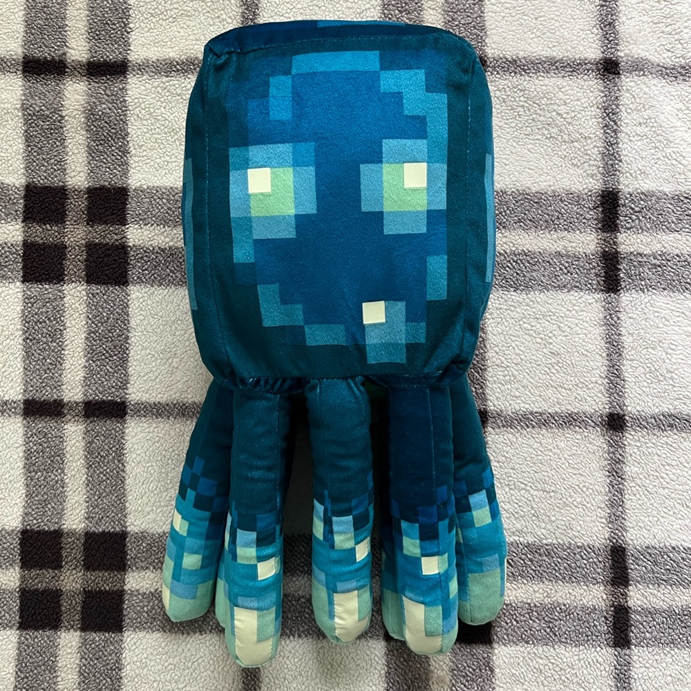 Minecraft glow squid pillow buddy plush